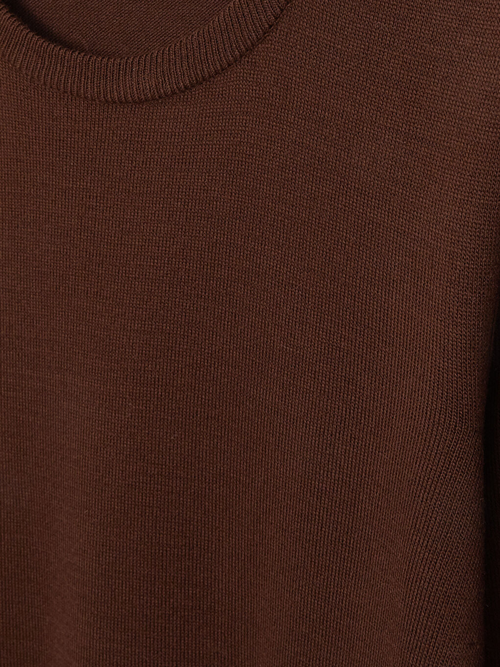 بلوفر تريكو كم طويل بياقة دائرية للرجال-7