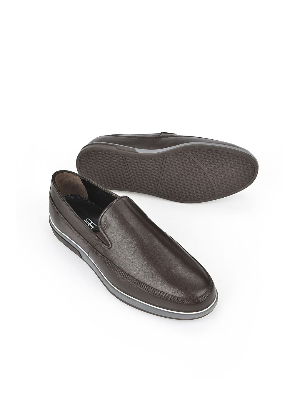 Kahverengi Hakiki Deri Erkek Klasik Ayakkabı-4