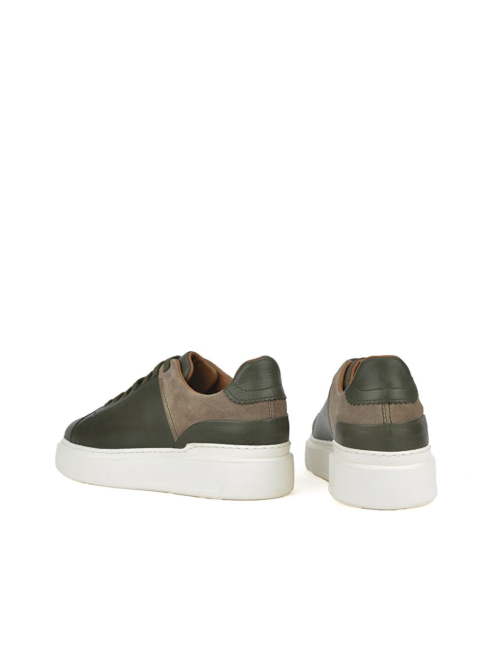 Hakiki Deri Bağcıklı Erkek Spor Ayakkabı-2