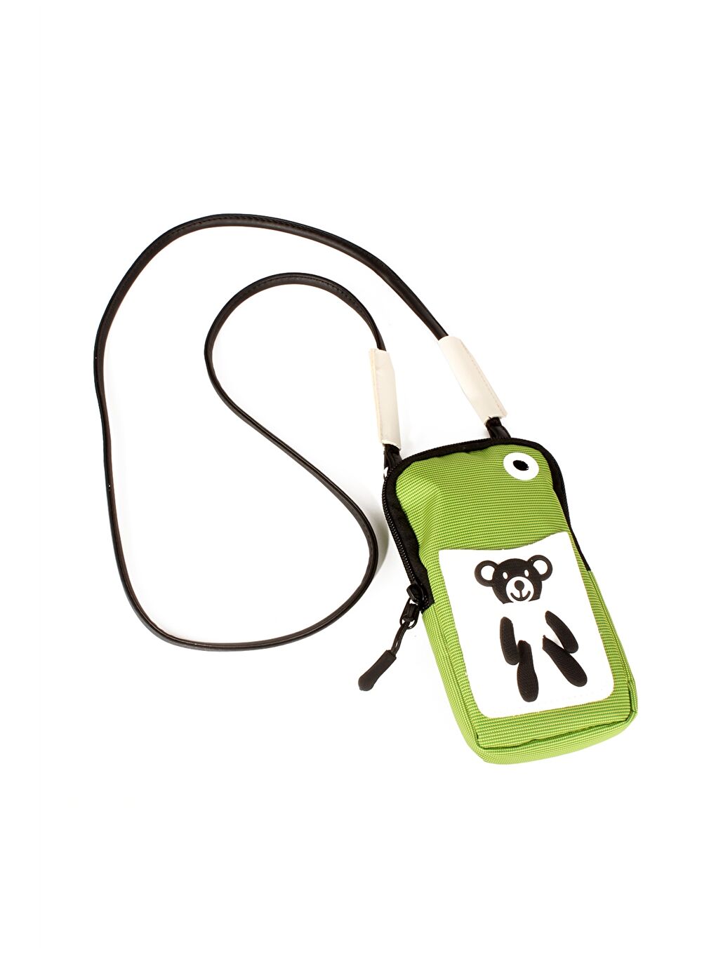 Yeşil Patch Detaylı Kız Çocuk Telefon Çantası