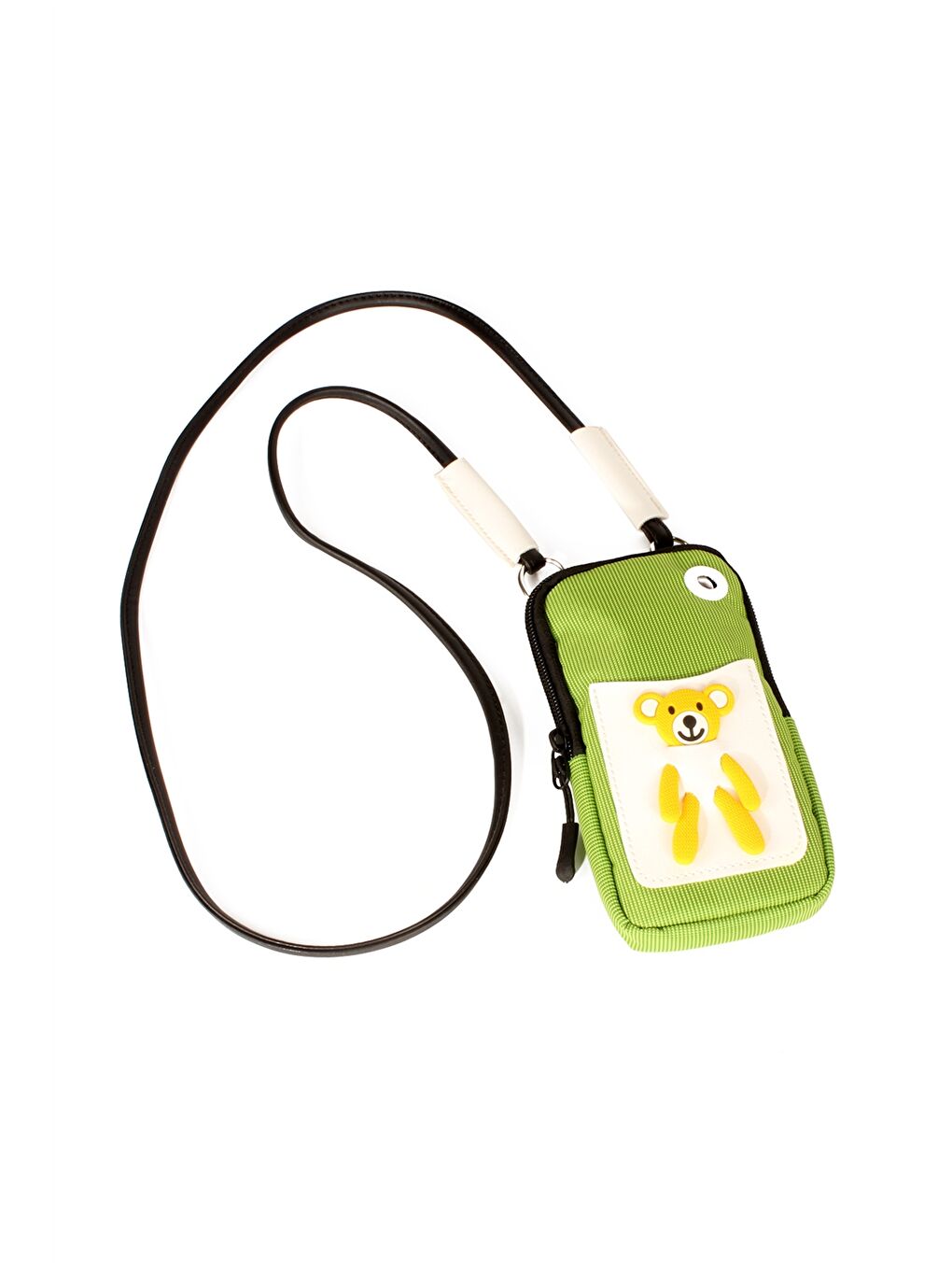 Yeşil Patch Detaylı Kız Çocuk Telefon Çantası-2