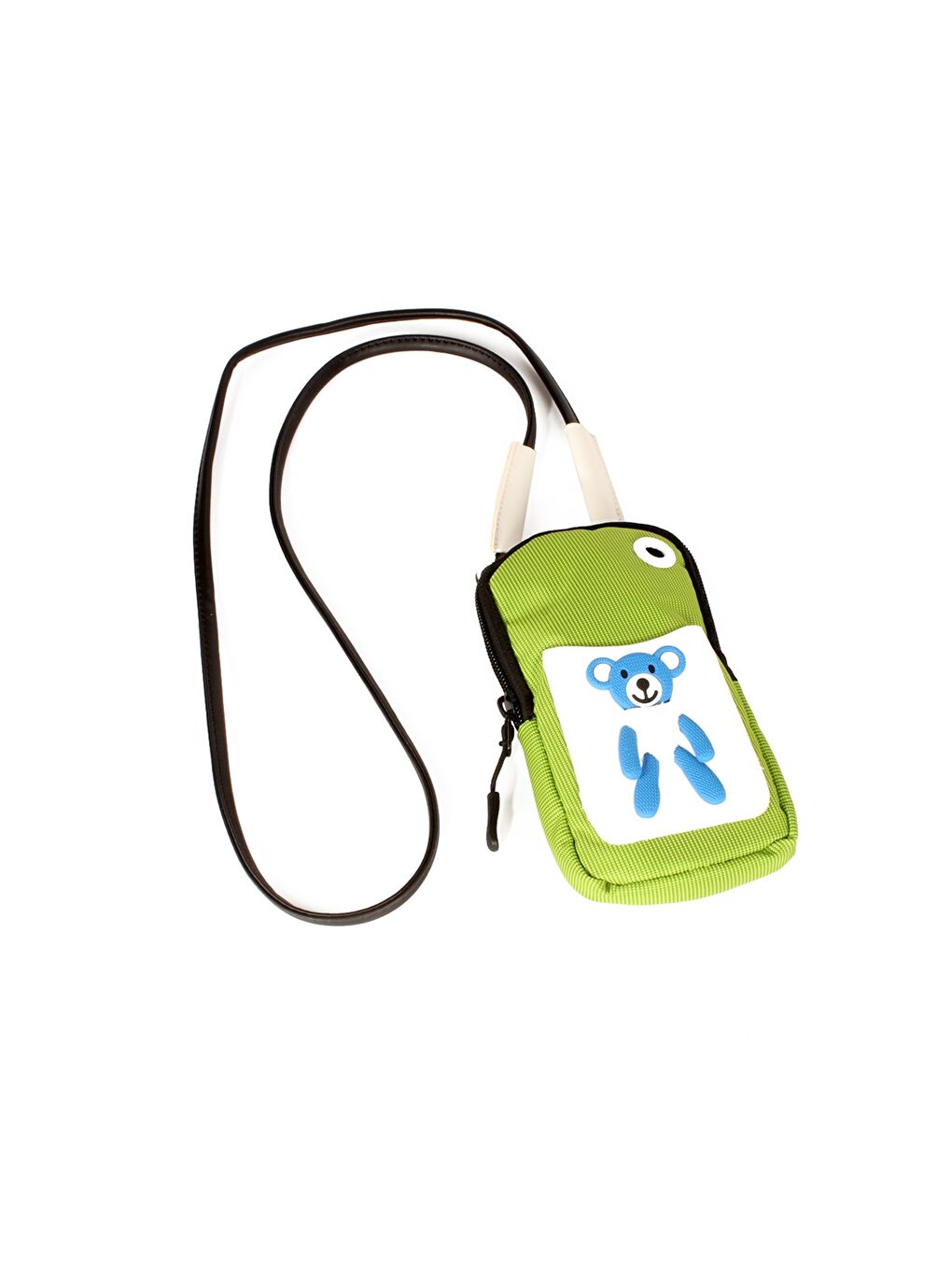 Yeşil Patch Detaylı Kız Çocuk Telefon Çantası-3