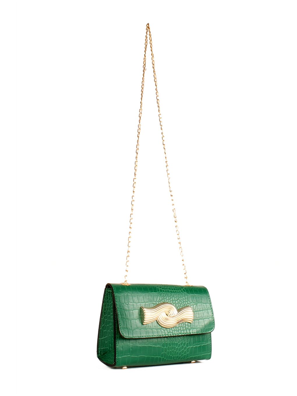 ხელოვნური ტყავის ნიანგის ეფექტის ნიმუშიანი ქალებისთვის ჯვარედინი ჩანთა-2