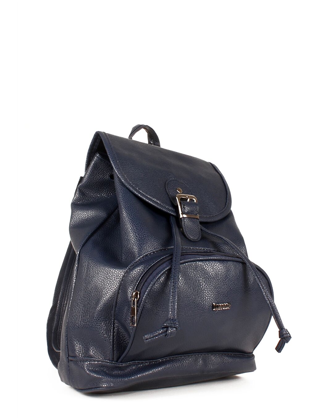 Lacivert Deri Görünümlü Kadın Sırt Çantası