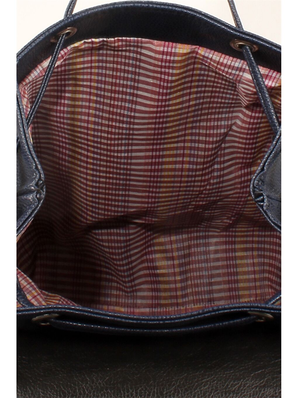 Lacivert Deri Görünümlü Kadın Sırt Çantası-3