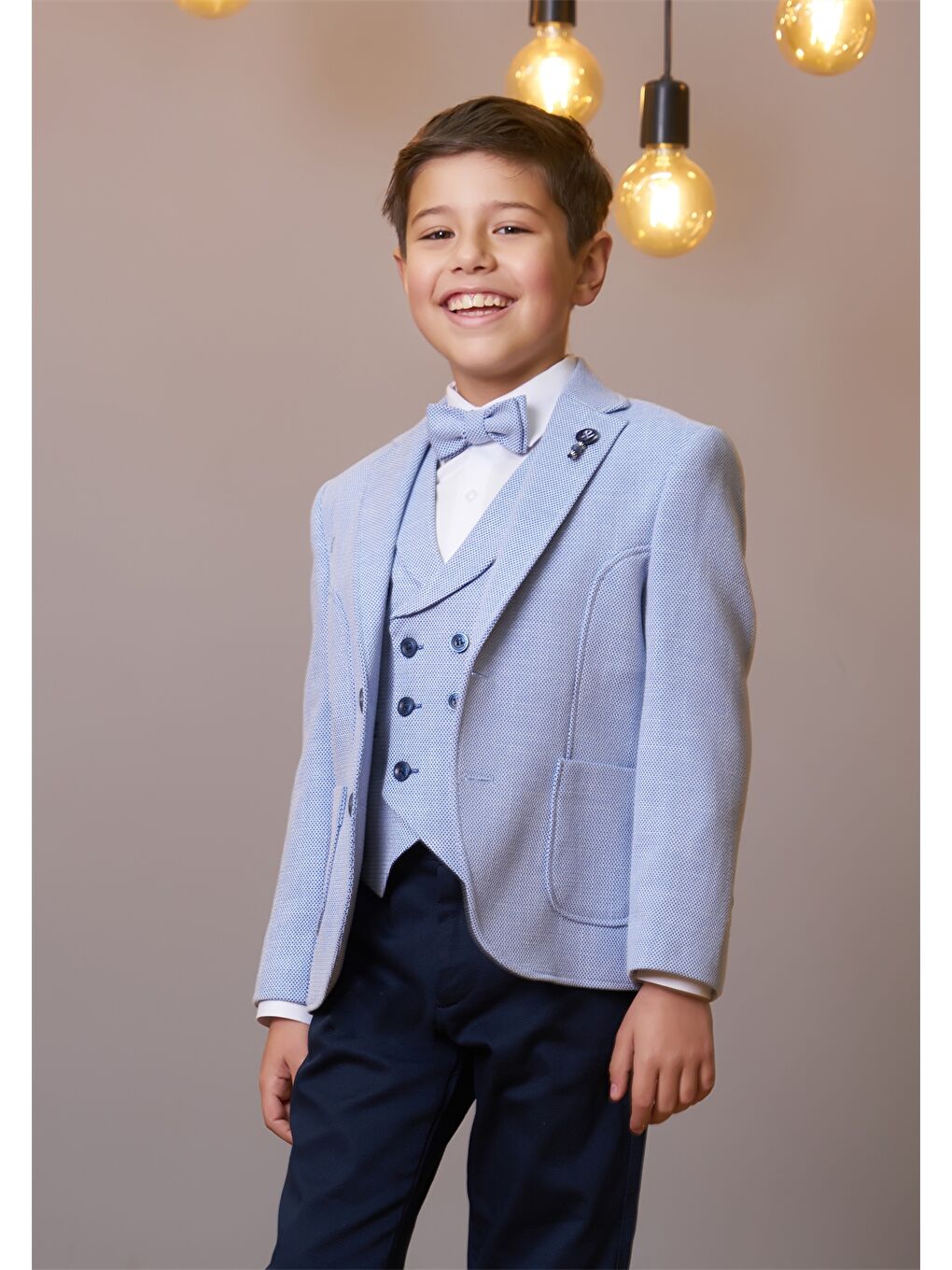 Mavi Erkek Çocuk Takım Elbise