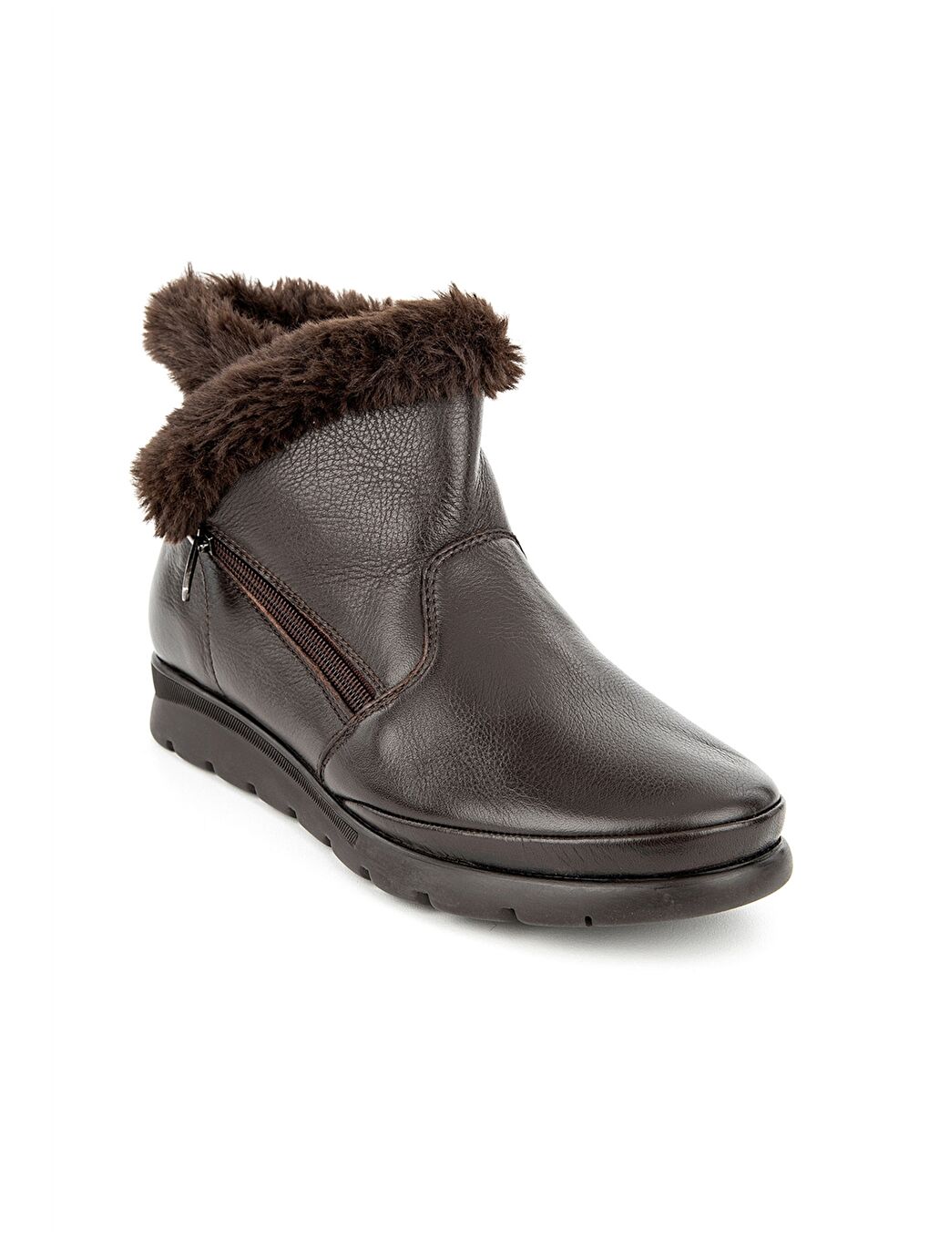 Yeşil Hakiki Deri Kadın Bot-1