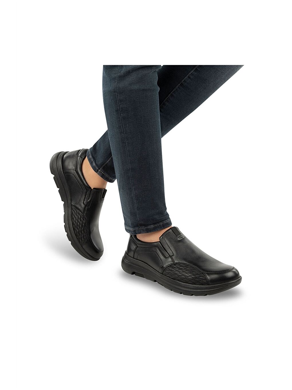 Siyah Hakiki Deri Erkek Bot-1