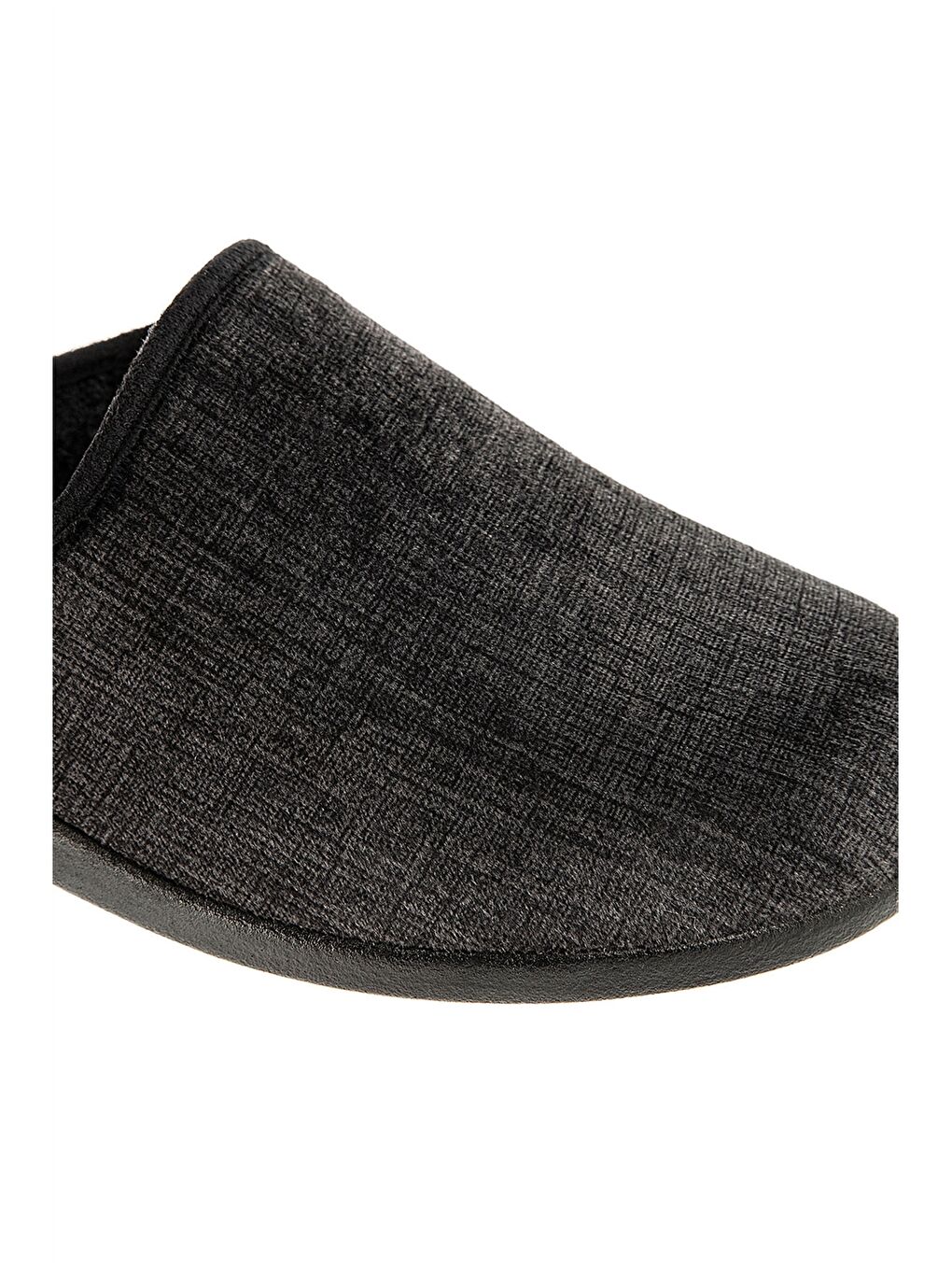 Siyah Düz Erkek Ev Terliği-3