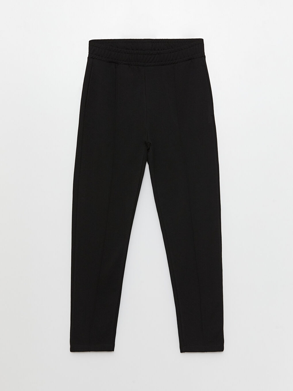 Women's Elasticated Waist Plain Sweatpants-5