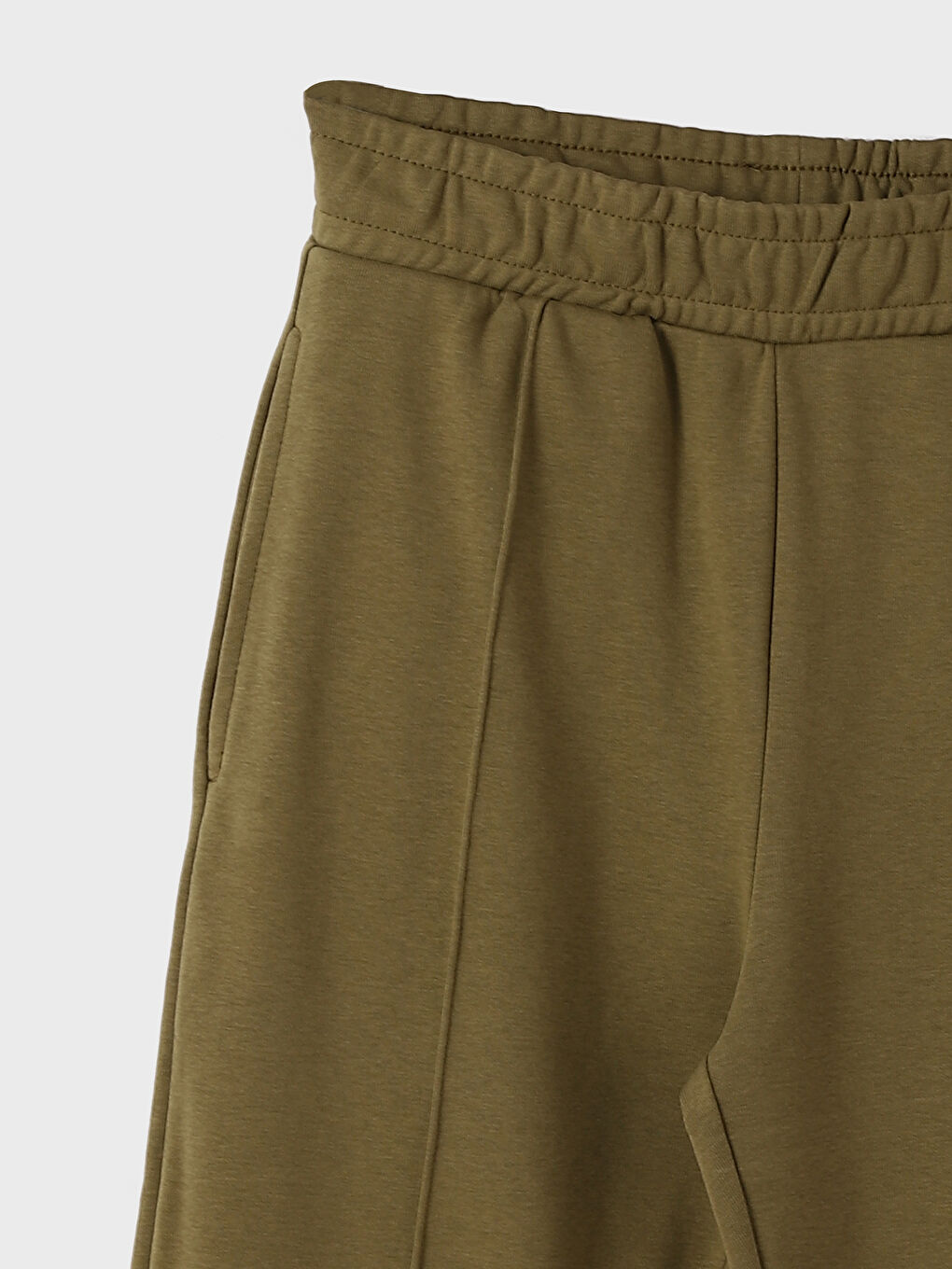 Women's Elasticated Waist Plain Sweatpants -W2J362Z8-JNN