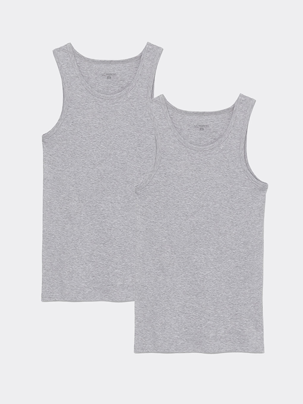 Maiou Basic pentru Bărbați cu Guler în U, Pachet de 2 Bucăți-13