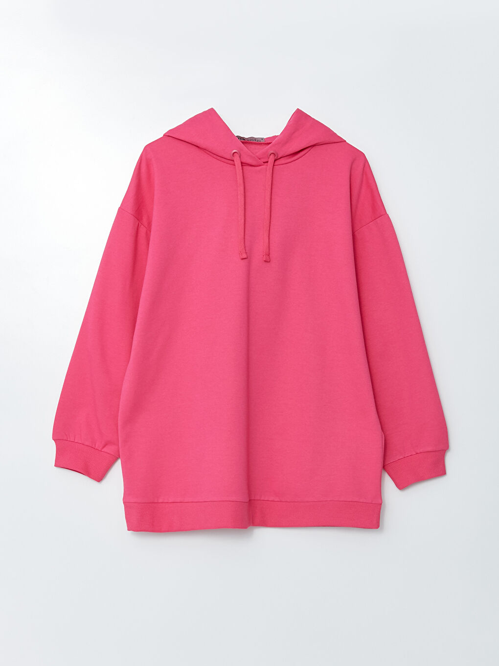 LCW Modest Hooded Regular Long Sleeve Women's Sweatshirt Tunic -W2J390Z8-GZ6