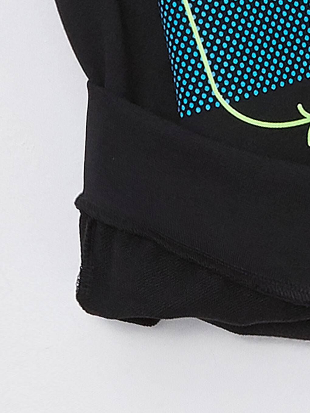 Siyah Kapüşonlu Nostaljik Maymun Baskılı Uzun Kollu Erkek Çocuk Sweatshirt-2