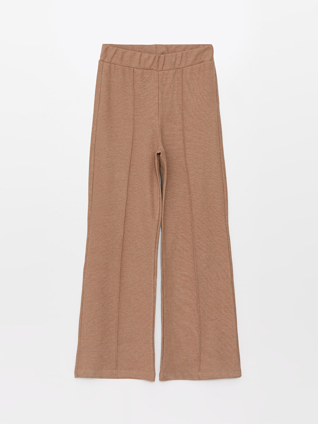 Elasticated Waist Plain Wide Leg Women's Sweatpants-5