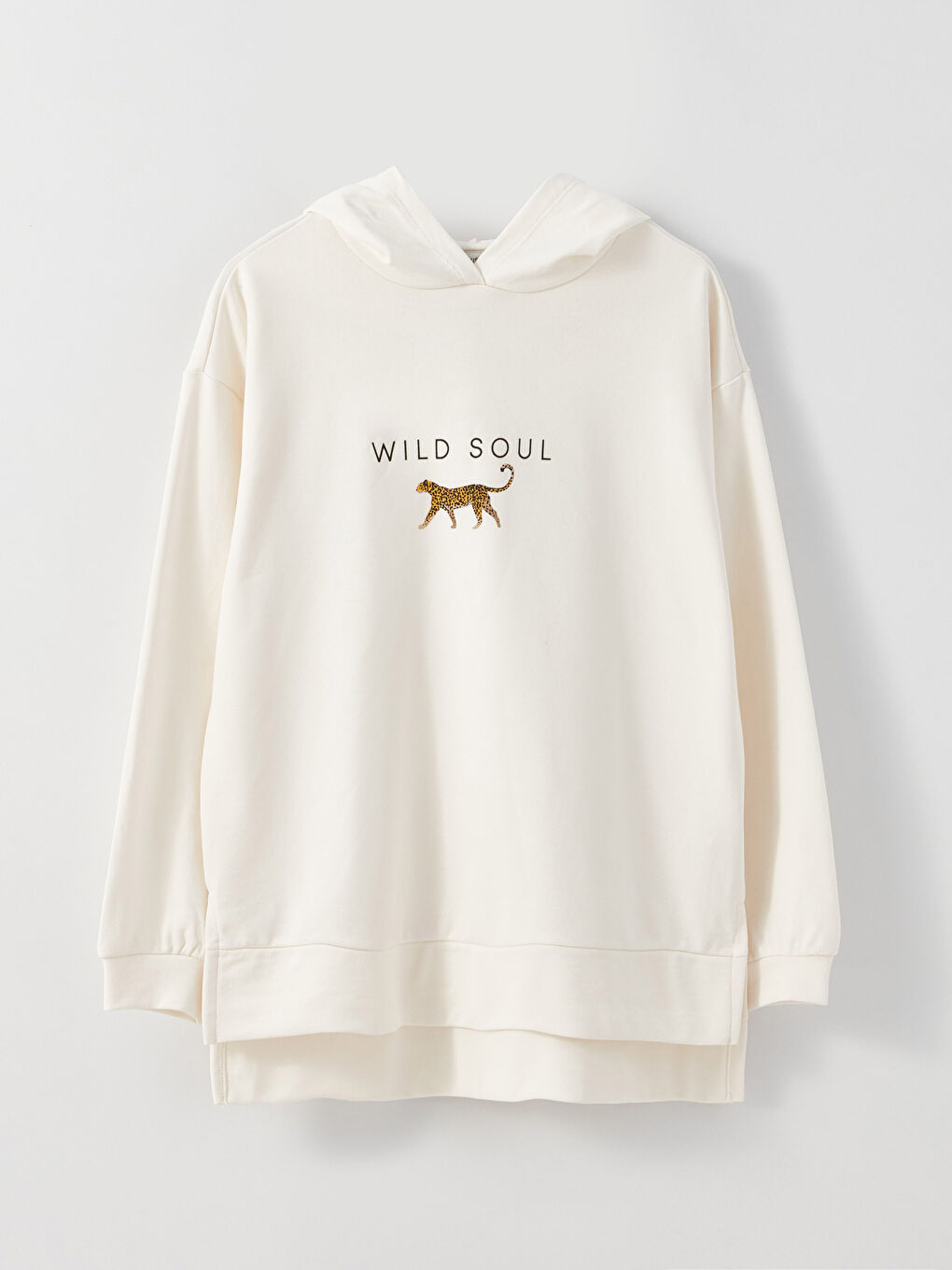 Hooded Printed Long Sleeve Women's Sweatshirt -W2J420Z8-FDH