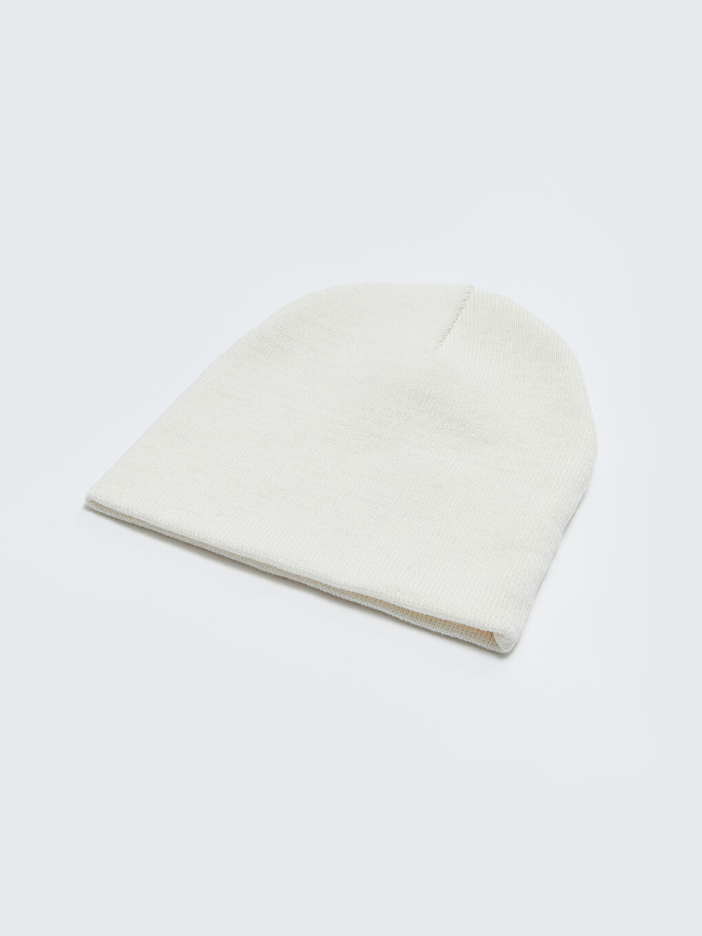 Ekru Kadın Triko Bere-3