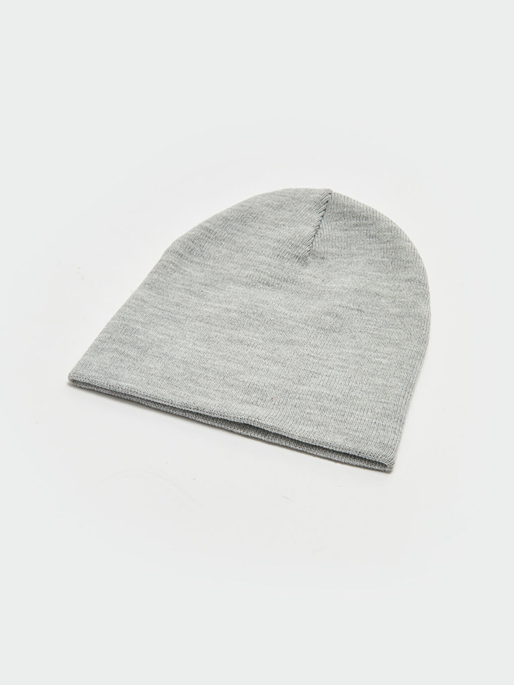 Gri Kadın Triko Bere-4