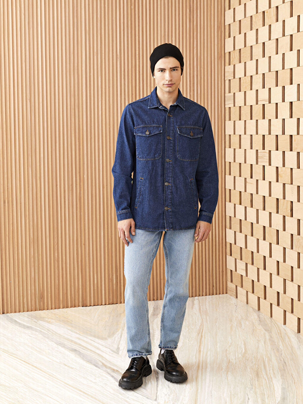 Siyah Erkek Triko Bere-2