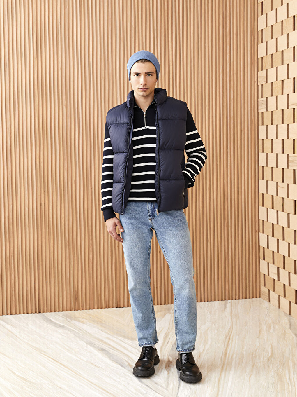 Lacivert Erkek Triko Bere-1