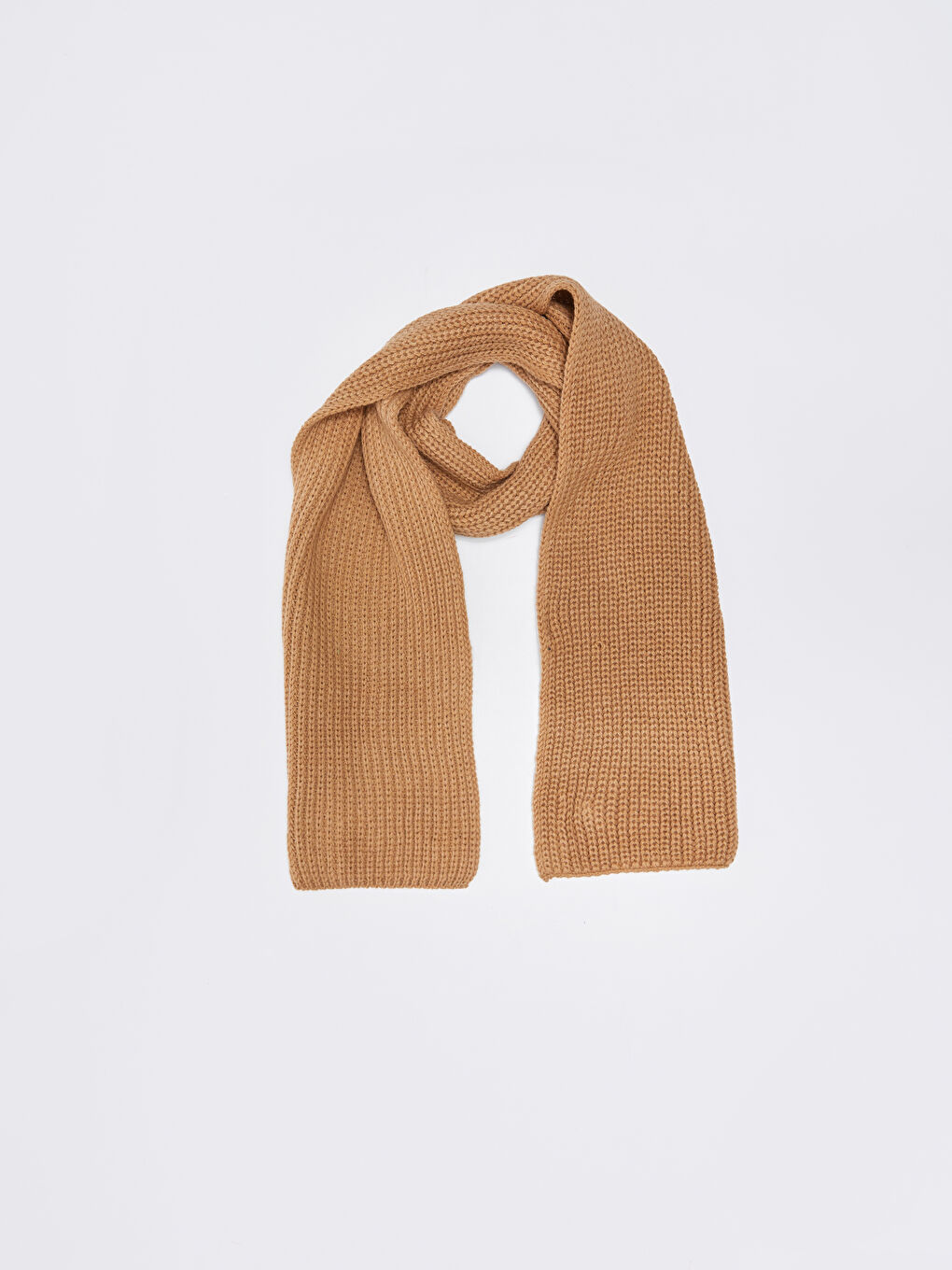 Kahverengi Kadın Triko Atkı-3