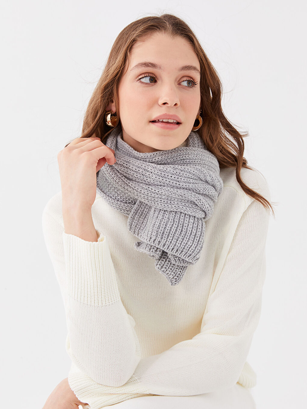 LCW ECO Women's Knitwear Scarf -W2J456Z8-JHP