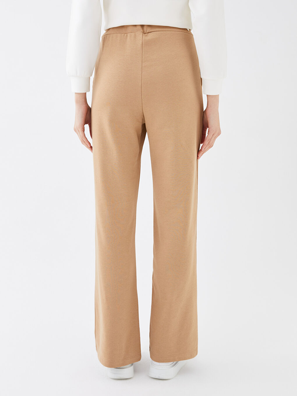 High Waisted Slim Fit Women's Trousers-4
