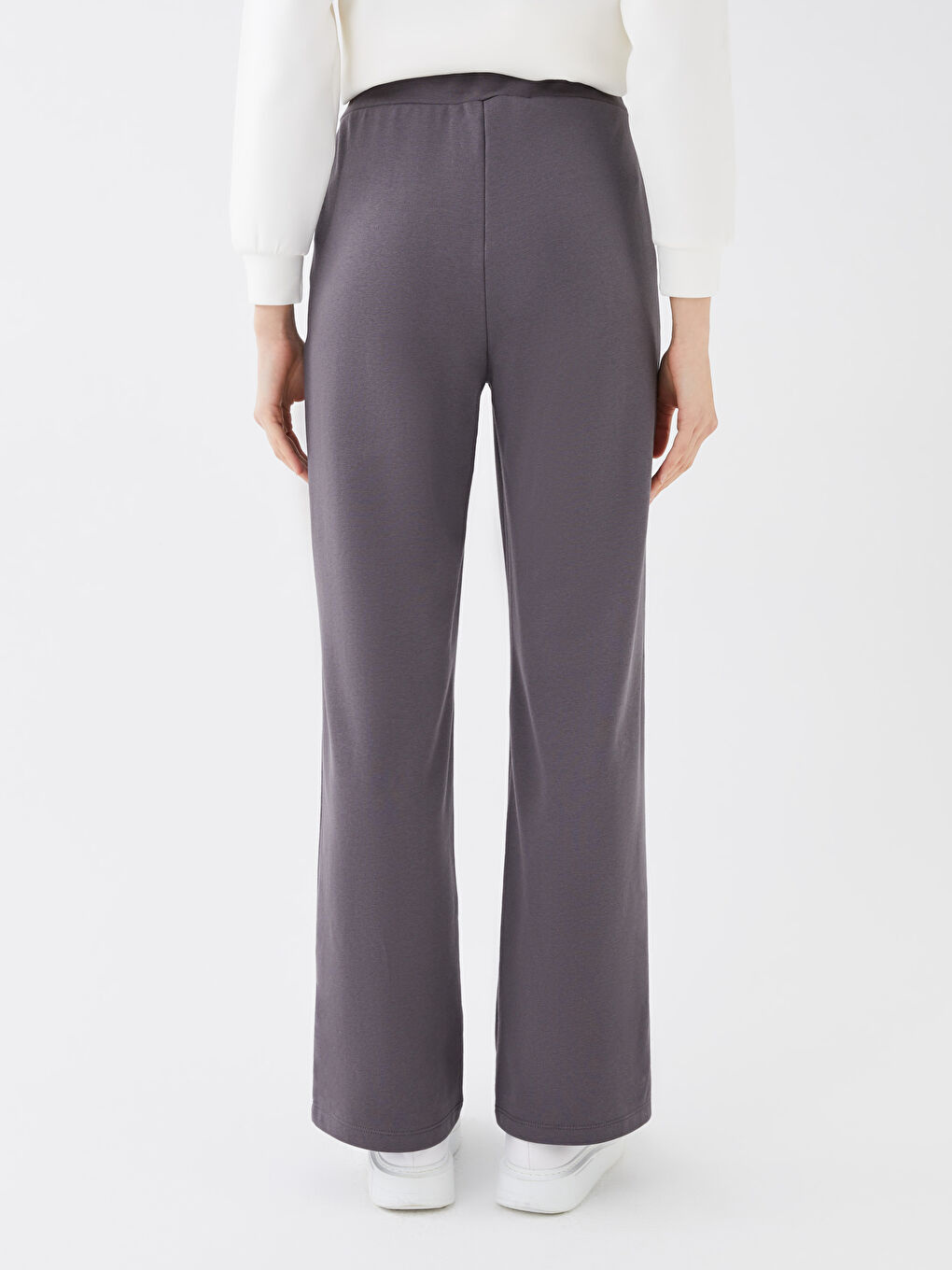 High Waisted Slim Fit Women's Trousers-4
