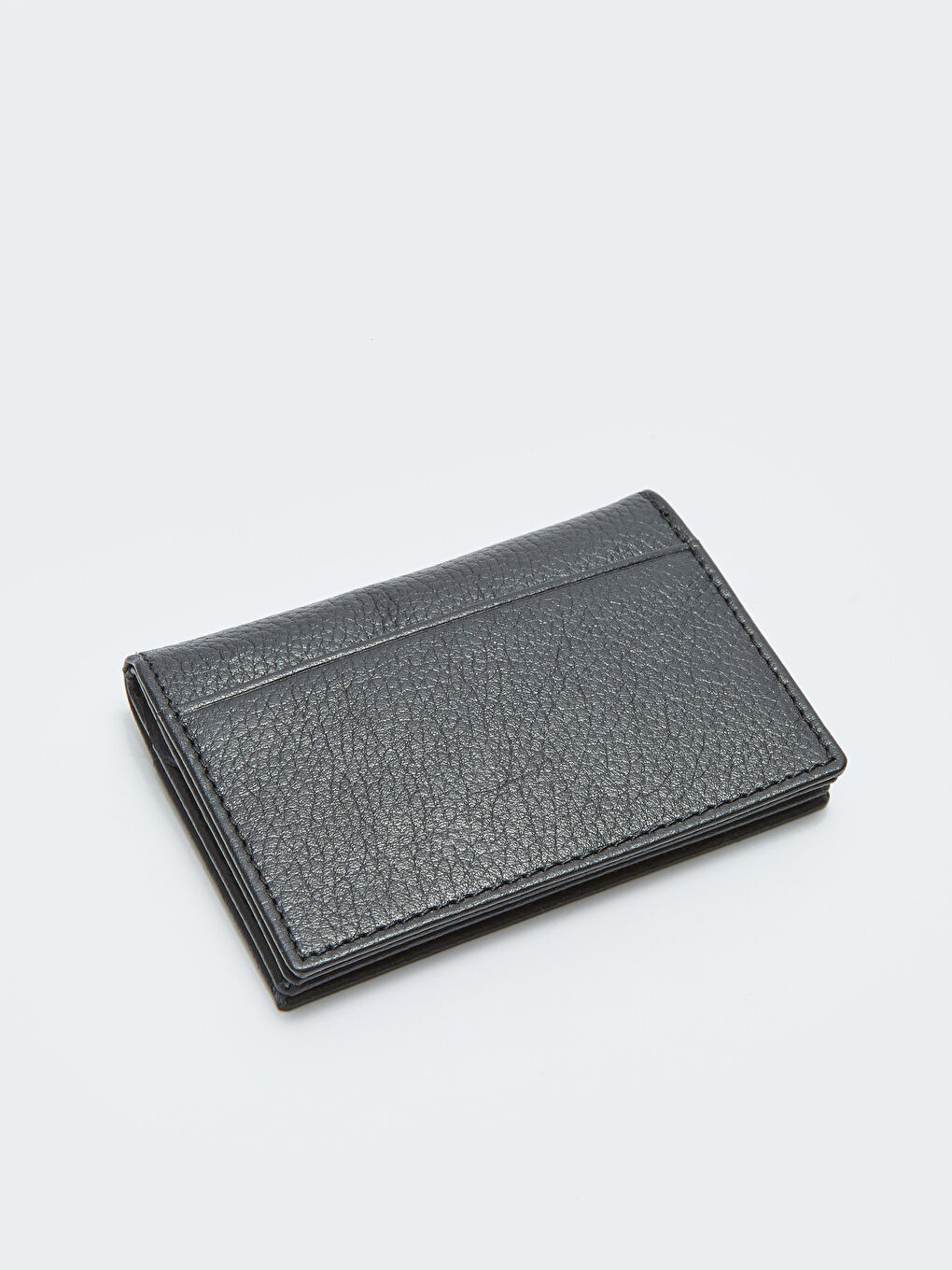 Siyah Hakiki Deri Erkek Kartlık-2