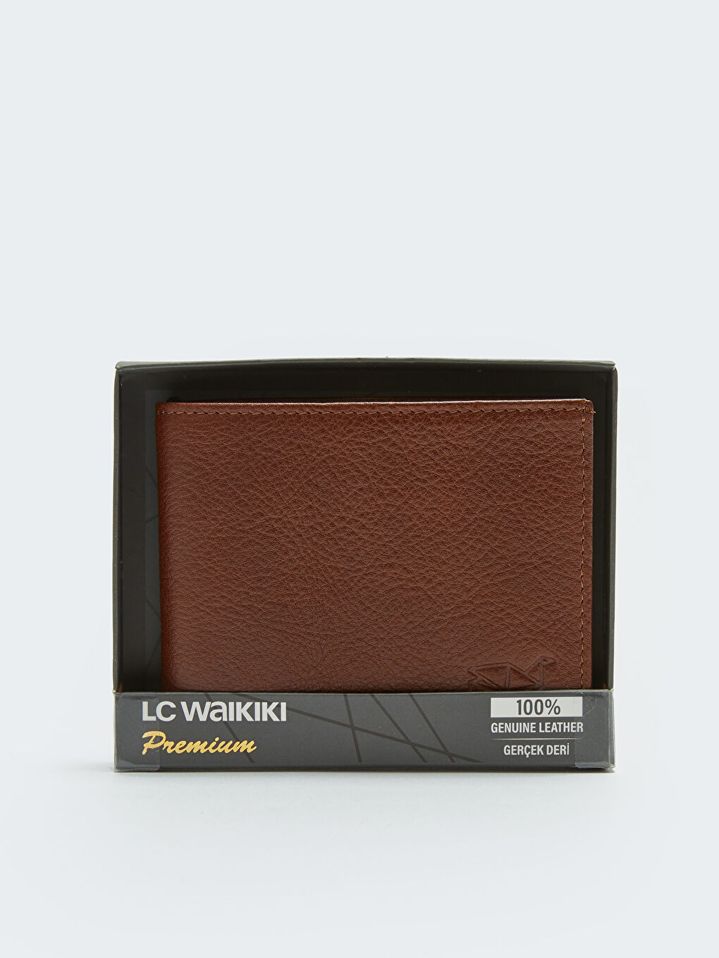 Kahverengi Hakiki Deri Erkek Cüzdan
