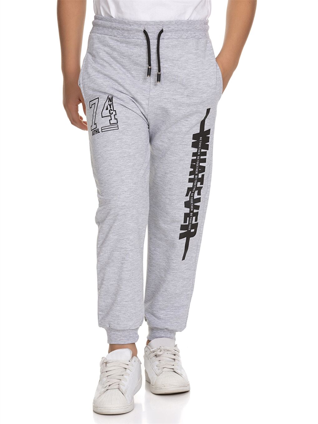 بنطال رياضي مطبوع بخصر مطاطي أولاد-1