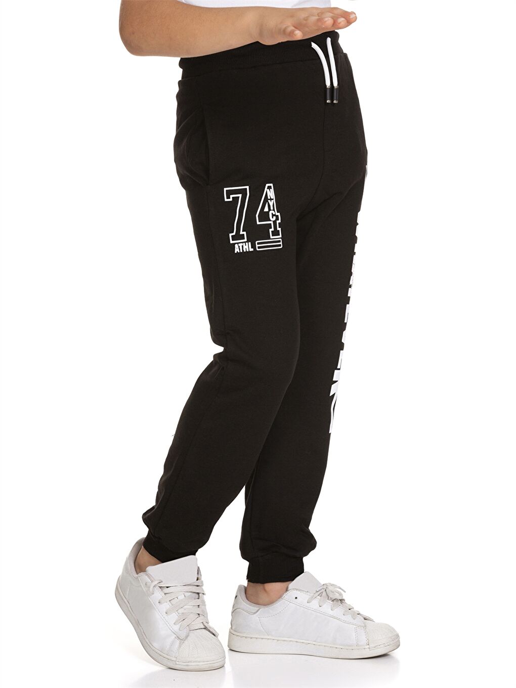 Elastic Waist Printed Boys' Jogger Sweatpants-3