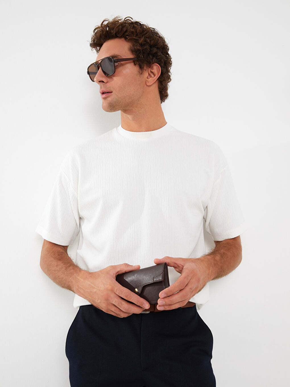 Crew Neck Short Sleeve Basic Men's T-shirt-1