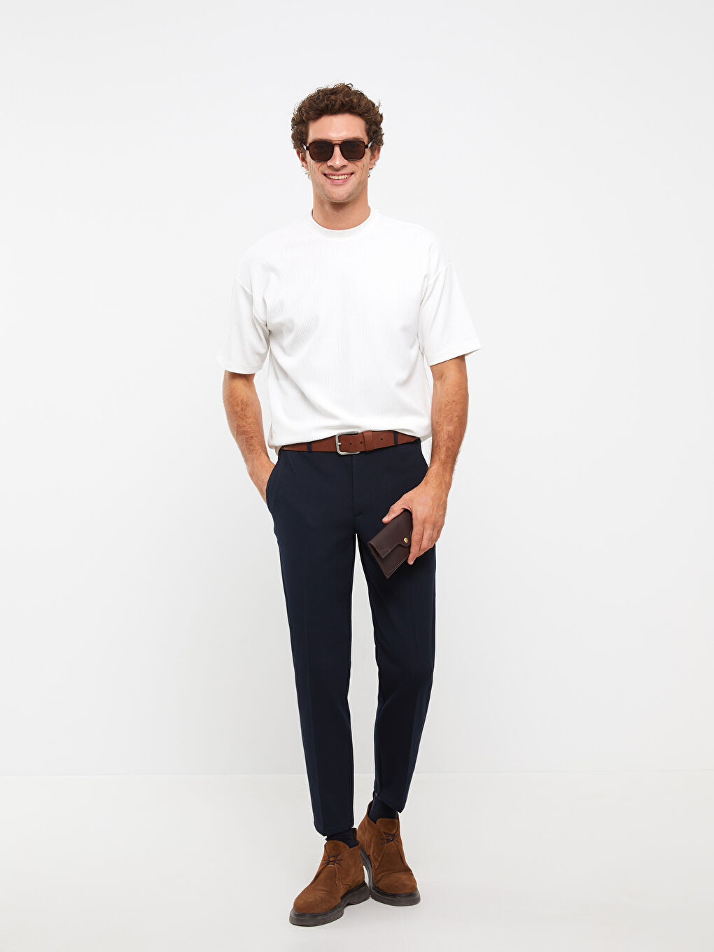 Crew Neck Short Sleeve Basic Men's T-shirt-2
