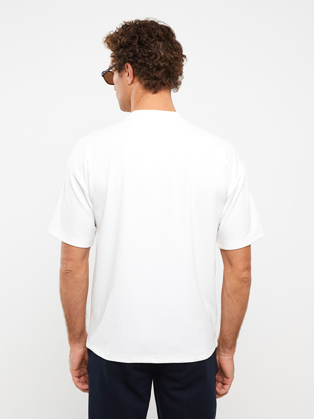 Crew Neck Short Sleeve Basic Men's T-shirt-4