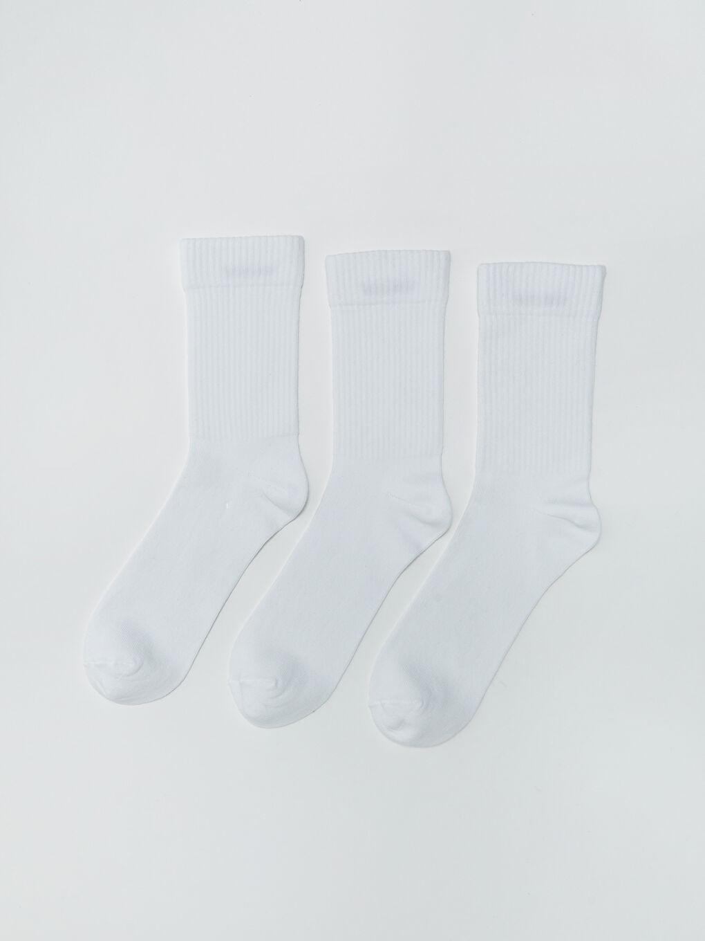 LCW ACCESSORIES Beyaz Erkek Spor Soket Çorap 3'lü - 1