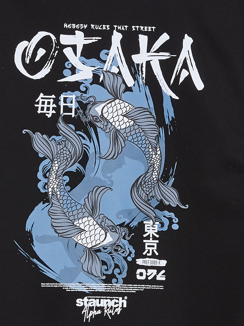 Siyah Uzun Kollu Baskılı Erkek Kalın Hoodie-7