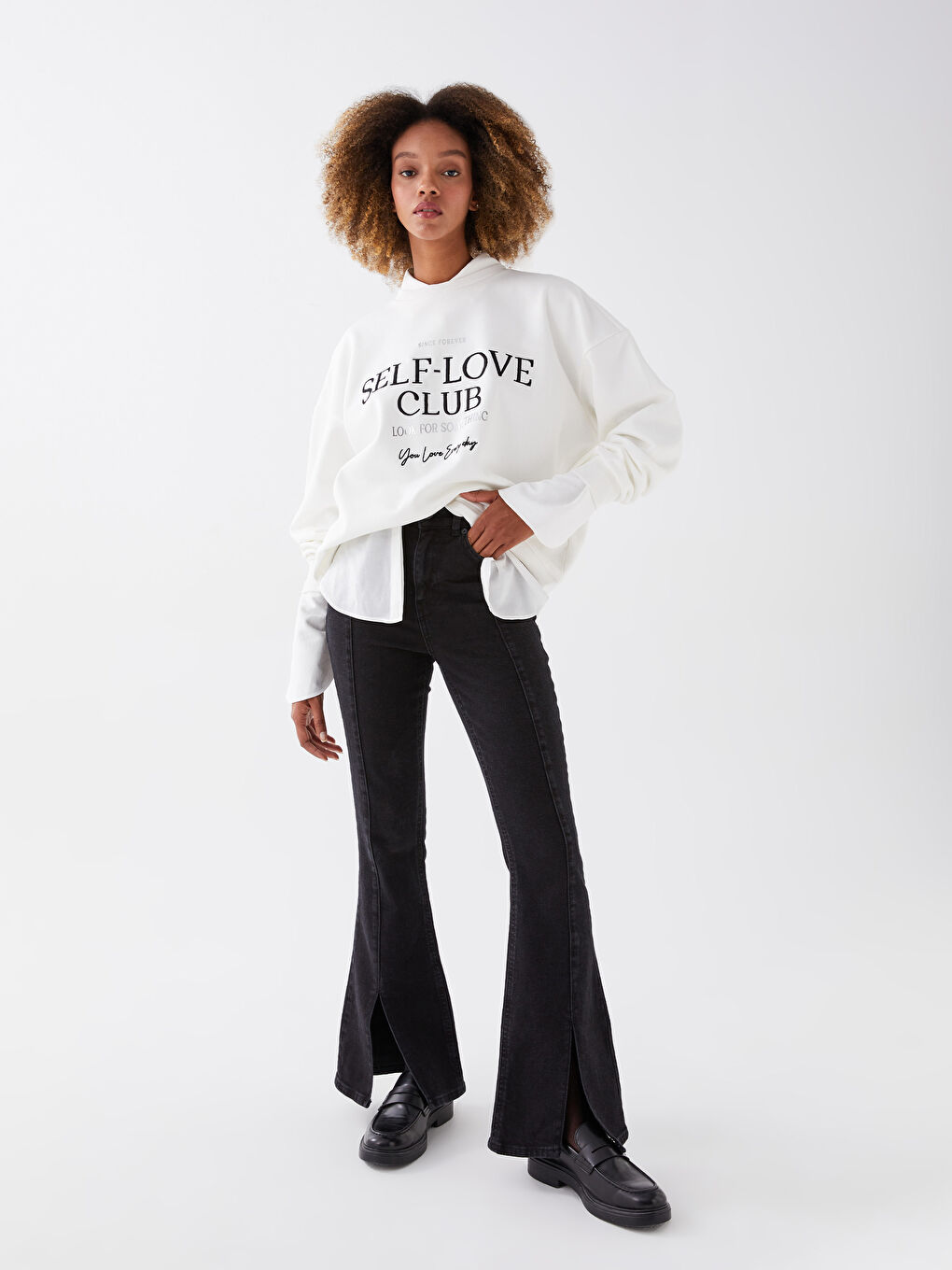 High Waist Mars Flare Women's Jeans -W2J633Z8-327