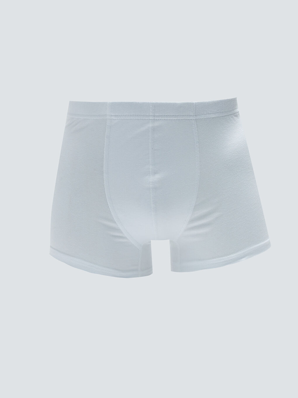 Beyaz Standart Kalıp Esnek Kumaş Erkek Boxer