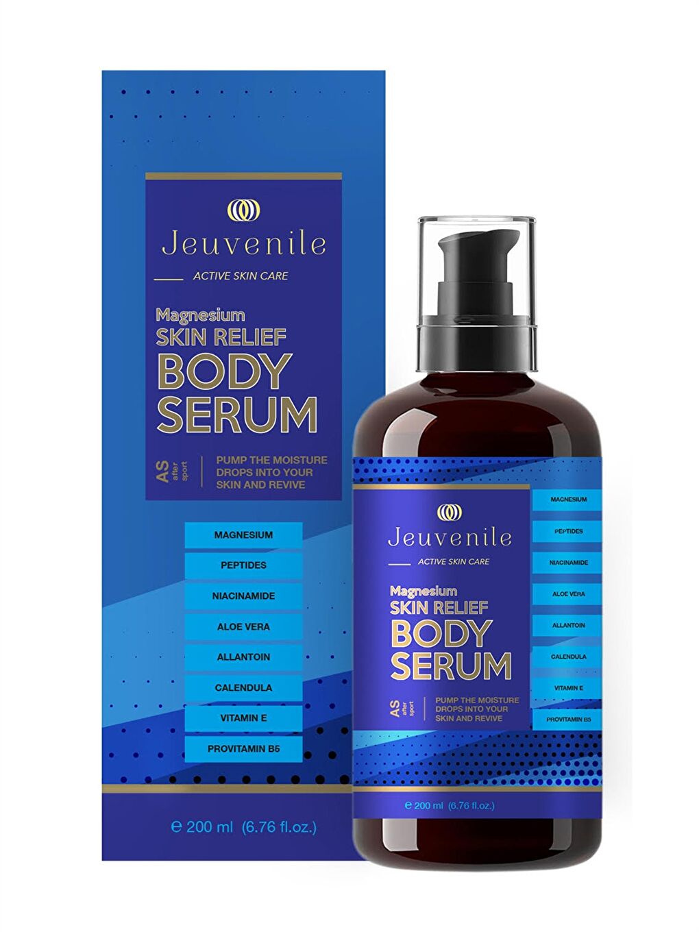 Magnezyum Canlandırıcı Vücut Serumu - Skin Relief Magnesium Body Serum 200 ML