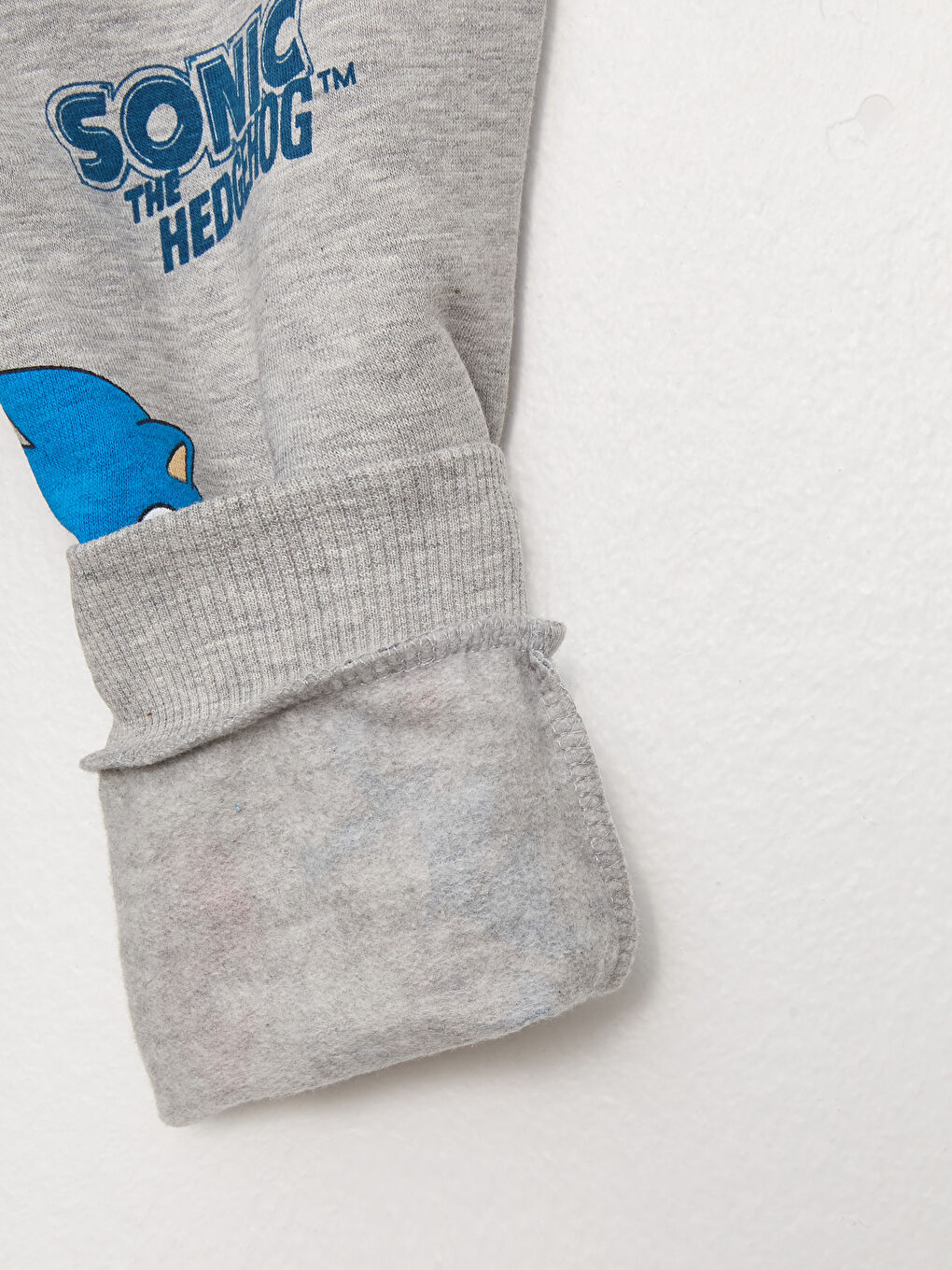 طقم بلوزة بأكمام طويلة برقبة دائرية وسروال رياضي سونيك للأولاد الرضع - عبوة من قطعتين-3