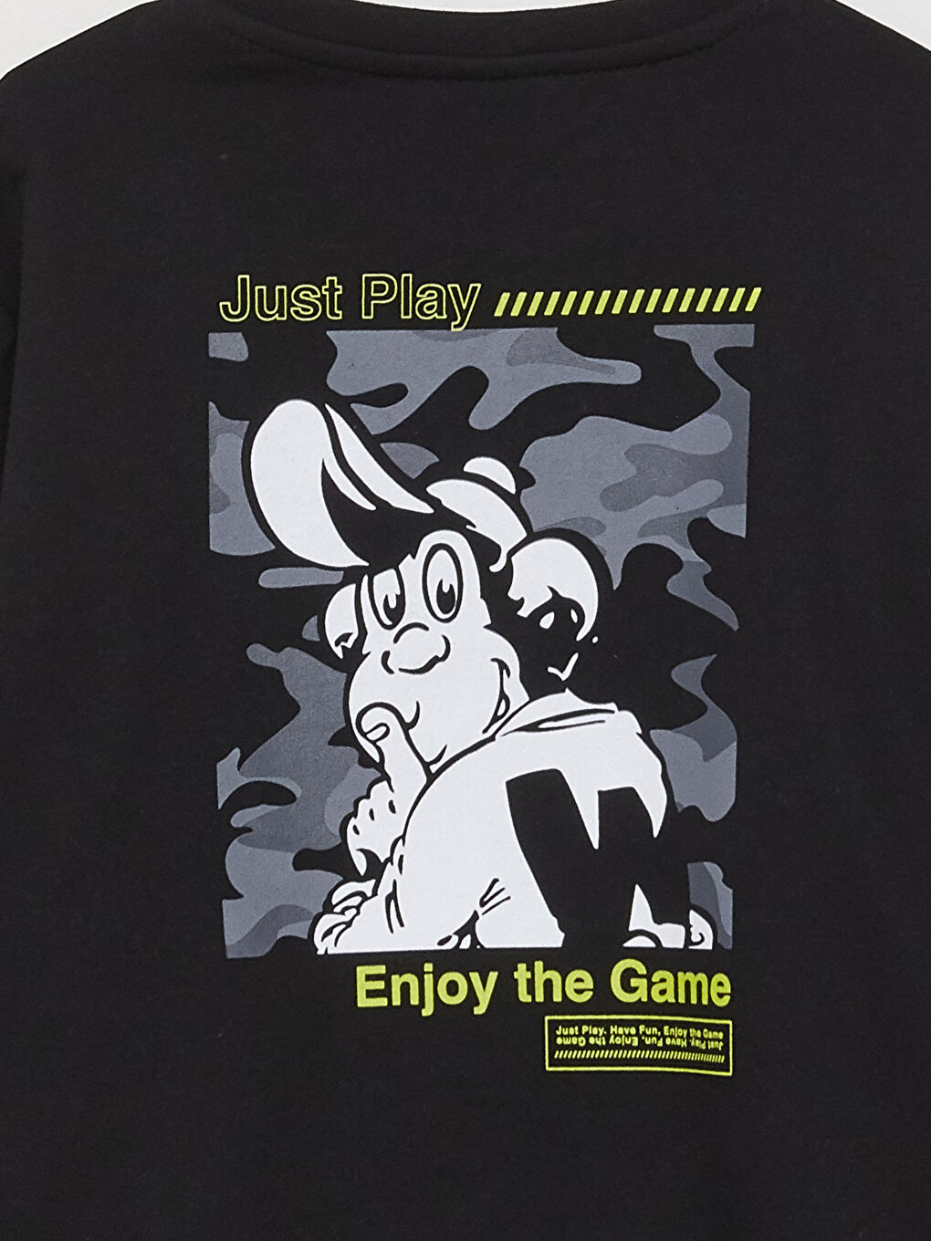 Sweat-shirt Garçon à Manches Longues Imprimé Singe Nostalgique Col Rond-7