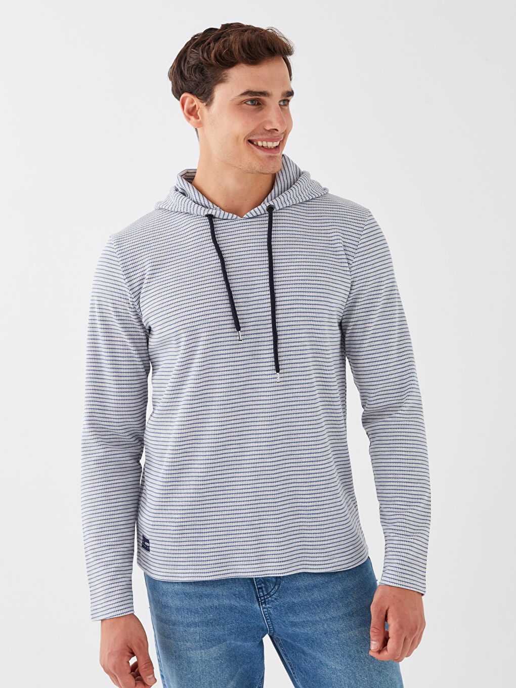 DYNAMO Men's Hoodie Long Sleeve Striped Hoodie -W2J989Z8-16R