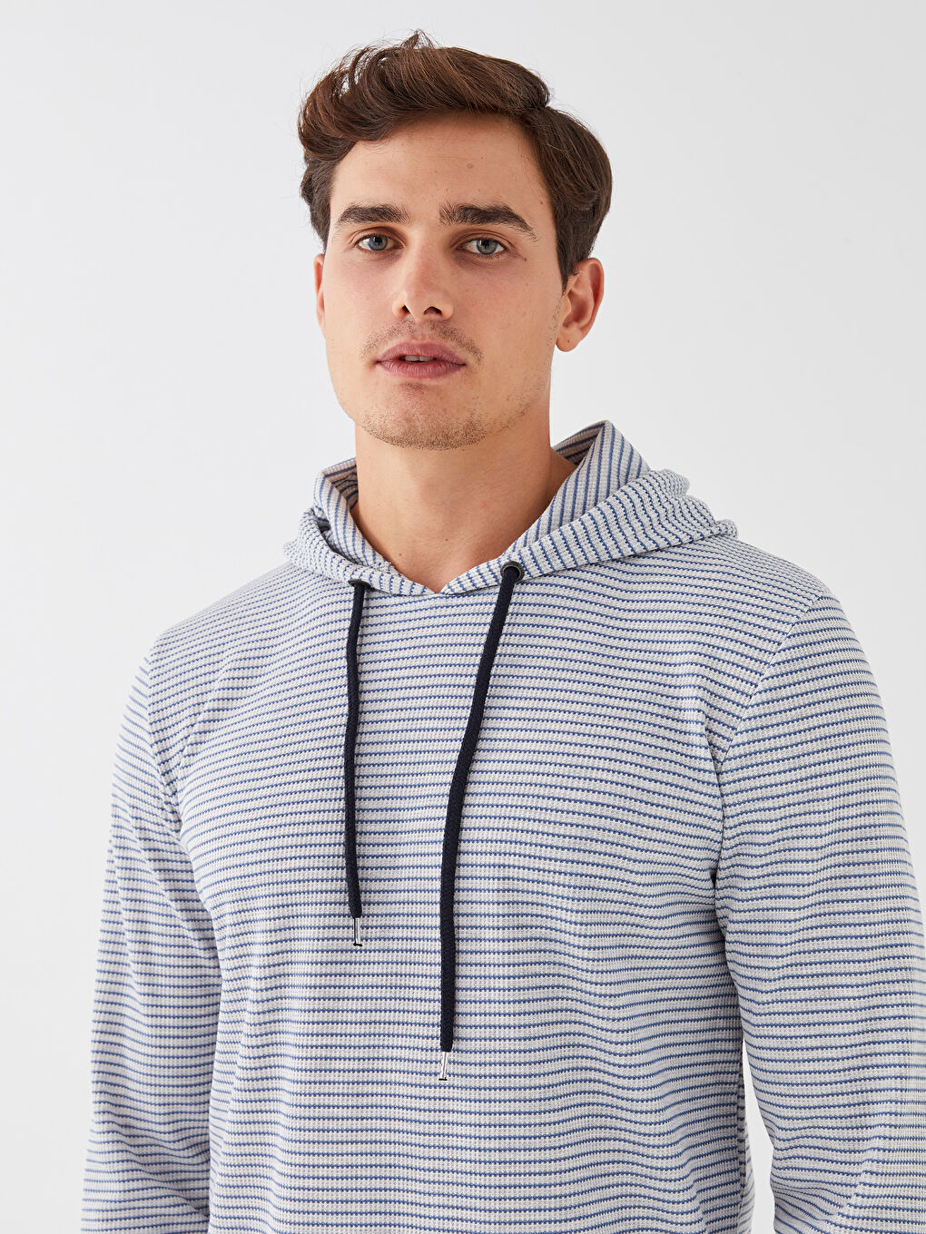 DYNAMO Men's Hoodie Long Sleeve Striped Hoodie -W2J989Z8-16R