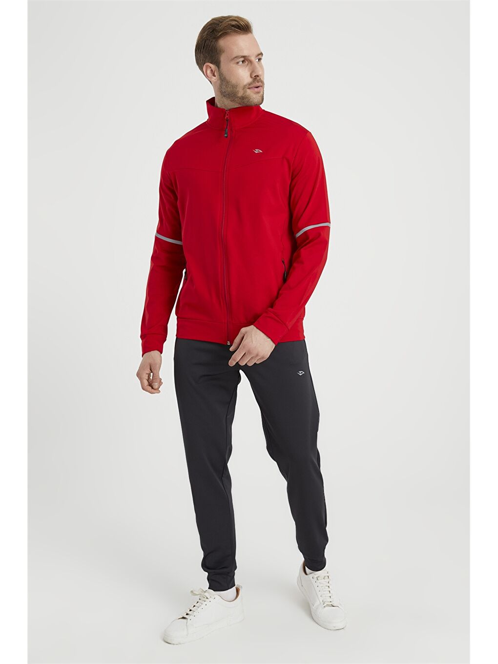 Kırmızı Standart Kalıp Erkek Eşofman Takım