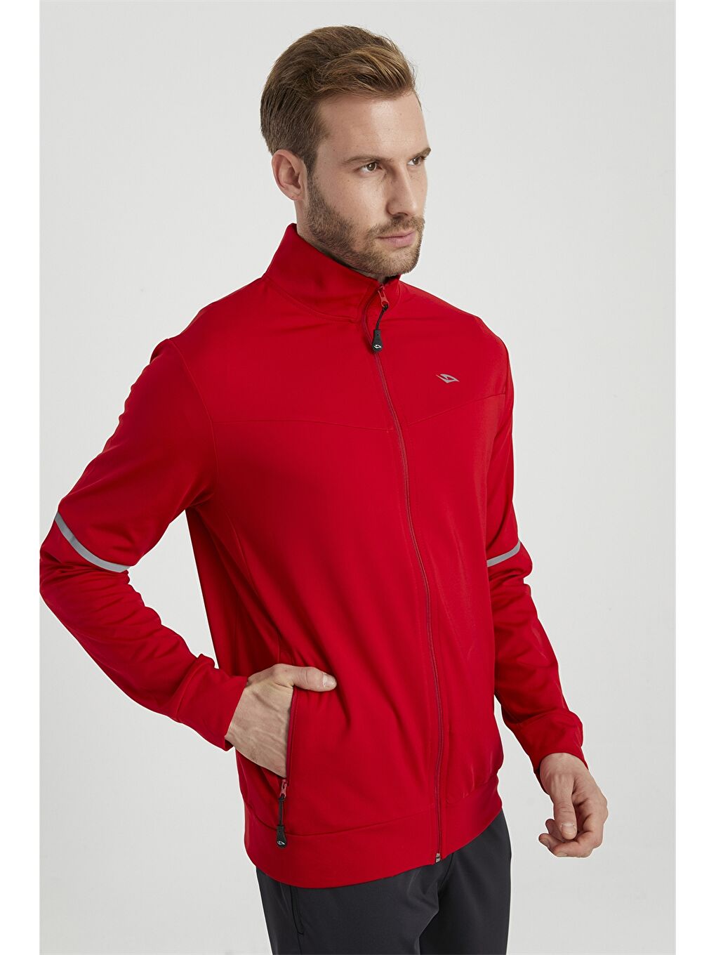 Kırmızı Standart Kalıp Erkek Eşofman Takım-4