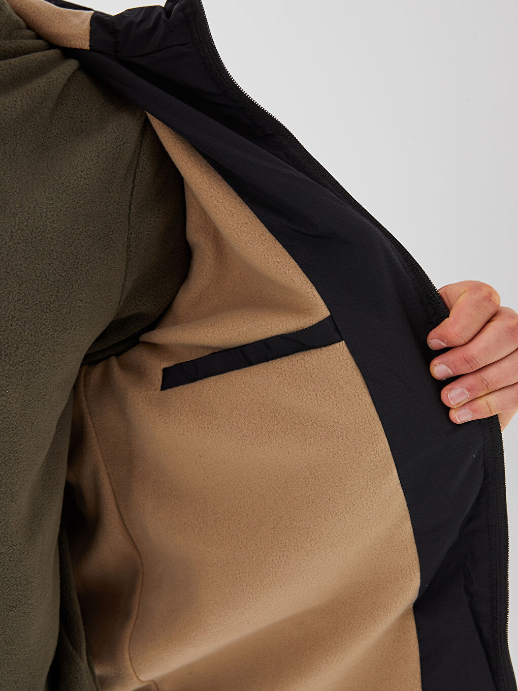 Standard Fit Hooded Men's Coat-3