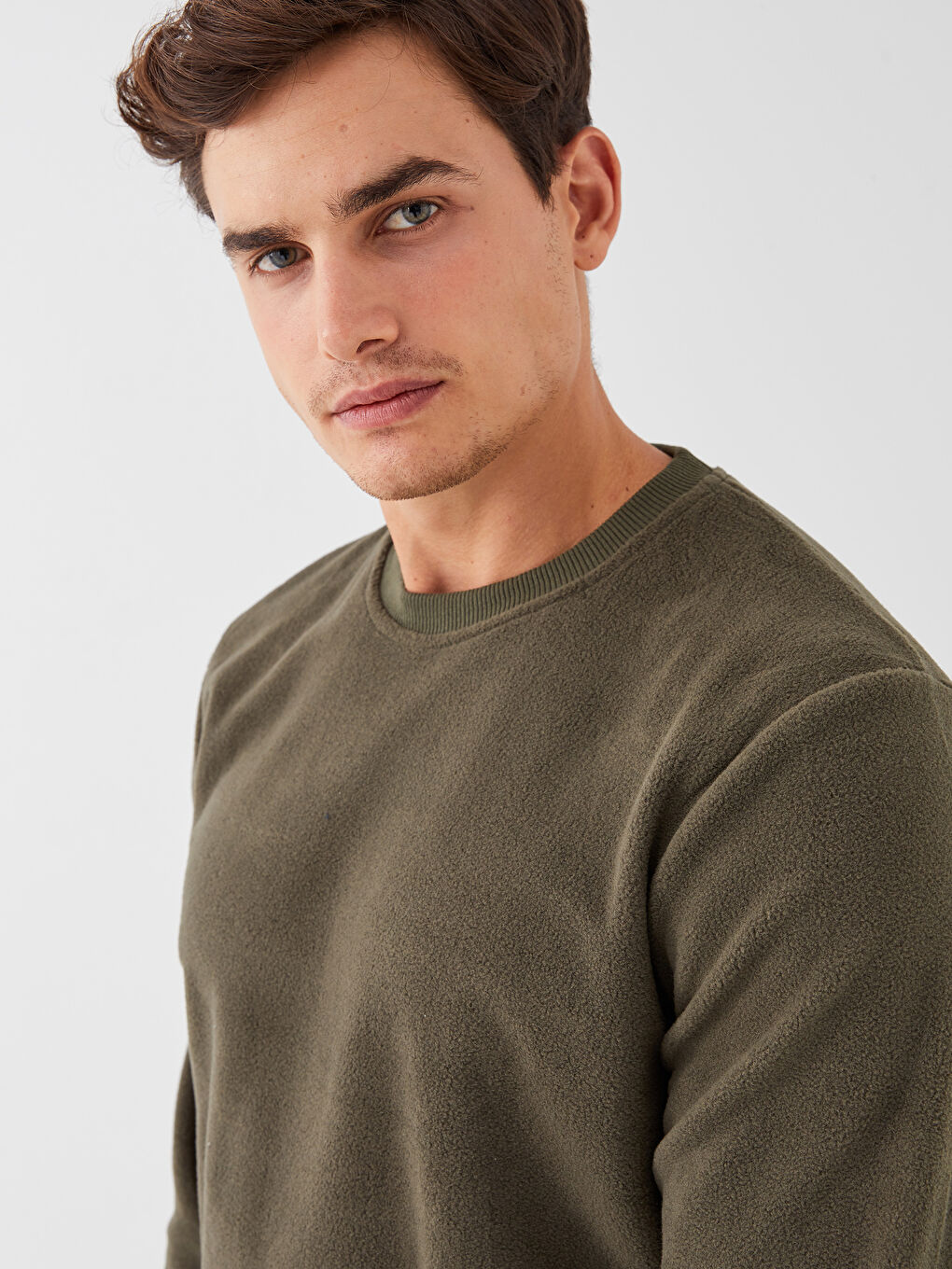 Свитшот Мужской с Круглым Вырезом и Длинным Рукавом из Флиса-2