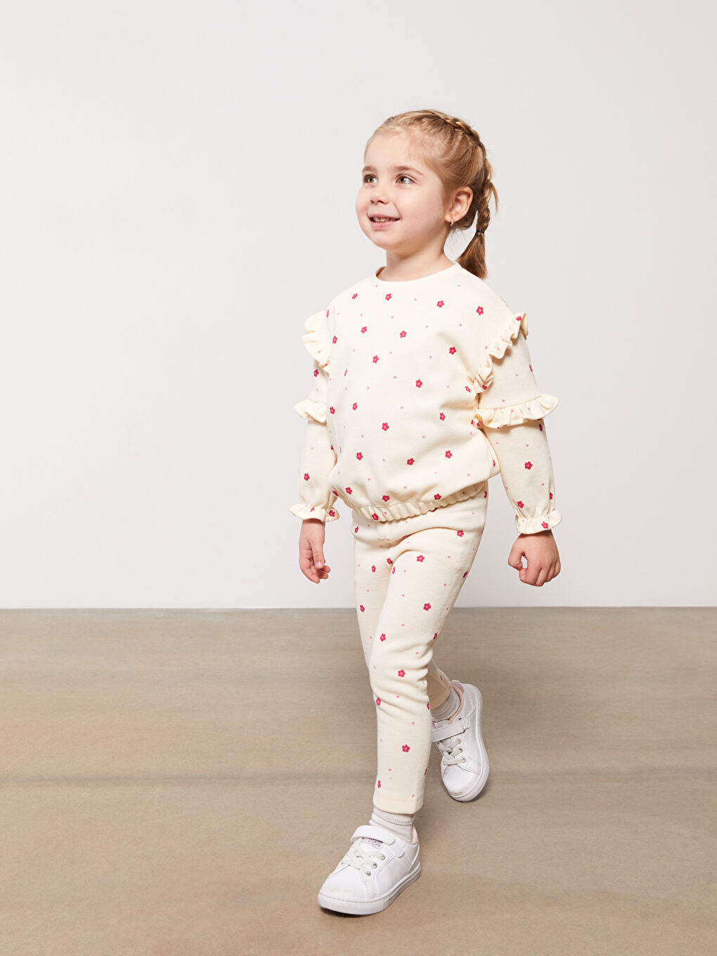 LCW baby Elastischer Bund Bedruckte Baby Mädchen Leggings -W2JA15Z1-LRA