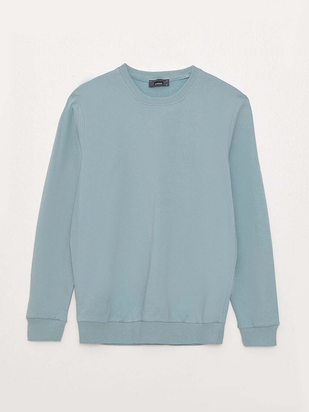 سويت شيرت كم طويل بياقة دائرية للرجال